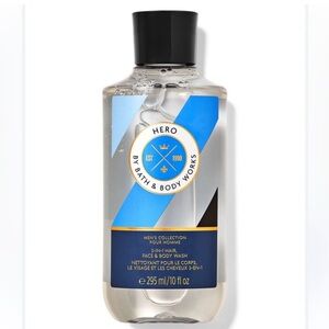 NEW Bath & Body Works HERO 3-in-1 men’s hair, face & body wash 10 fl oz